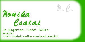 monika csatai business card